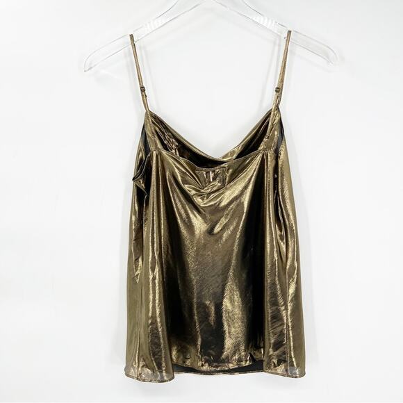 NWT MISA Los Angeles Sadie Draped Gold Camisole S - Picture 3 of 9